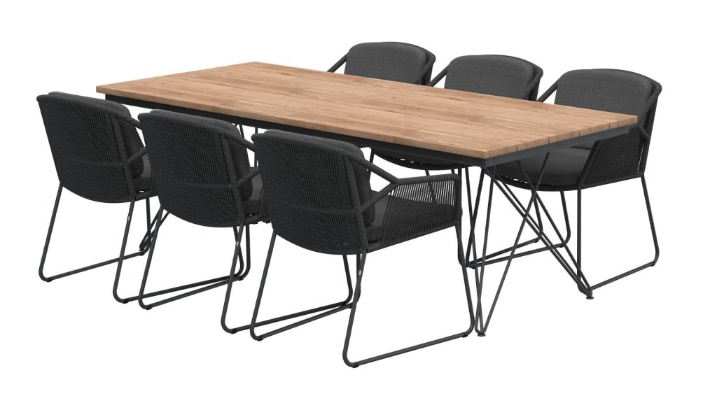 4seasons outdoor accor dining antracite tuinset tampa