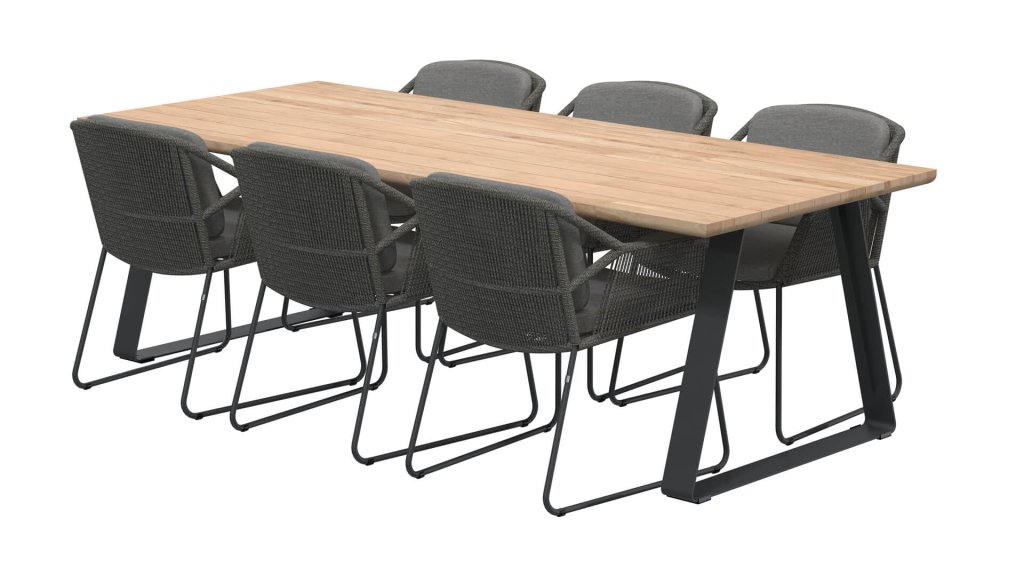 4seaons outdoor accor dining mid grey 
