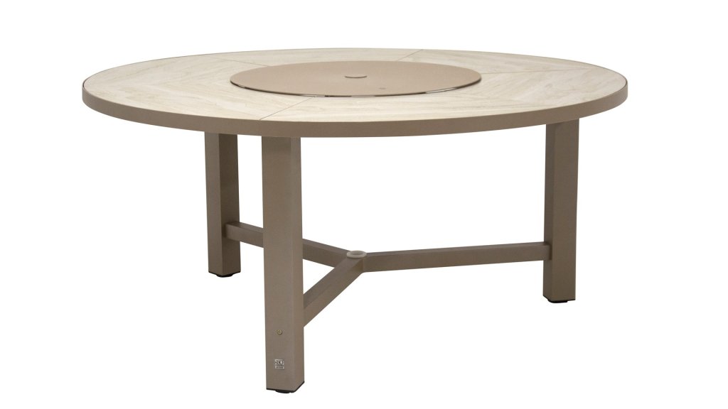 4seasons outdoor diva tafel taupe rond