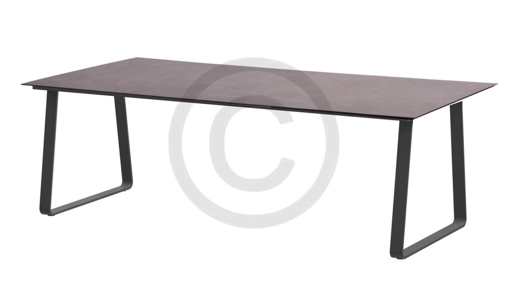 4seasons outdoor konos tafel antracite hpl dark grey