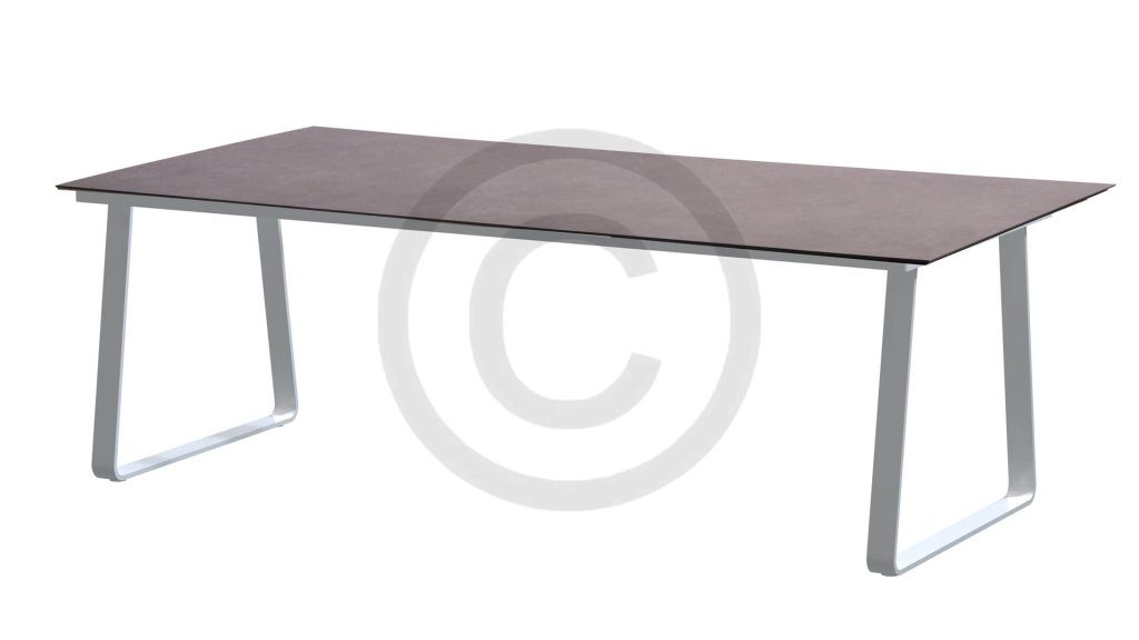 4seasons outdoor konos tafel frost grey hpl light grey