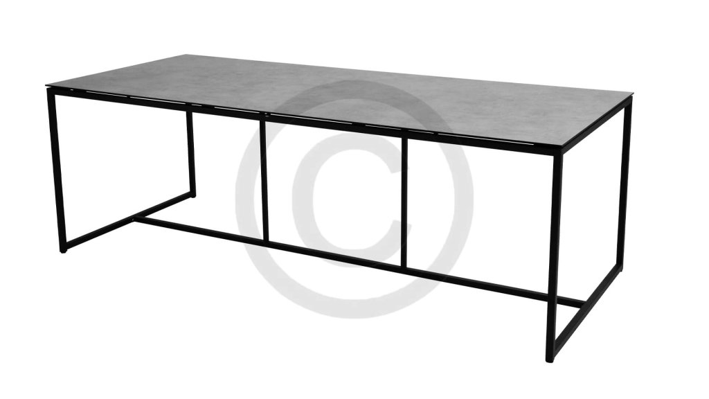 4seasons outdoor quatro table hpl light grey 