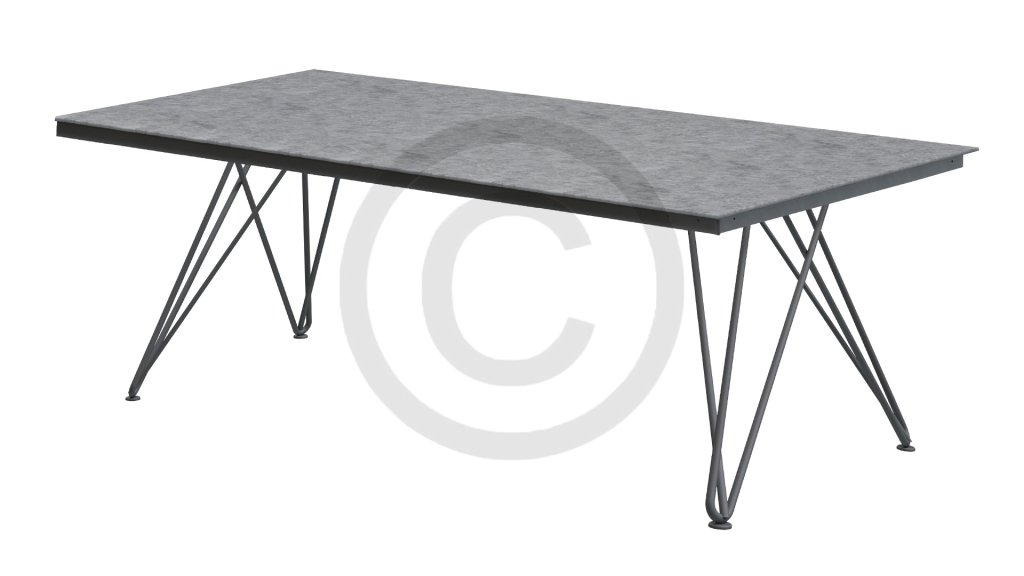 4seasons outdoor tampa tafel hpl light grey