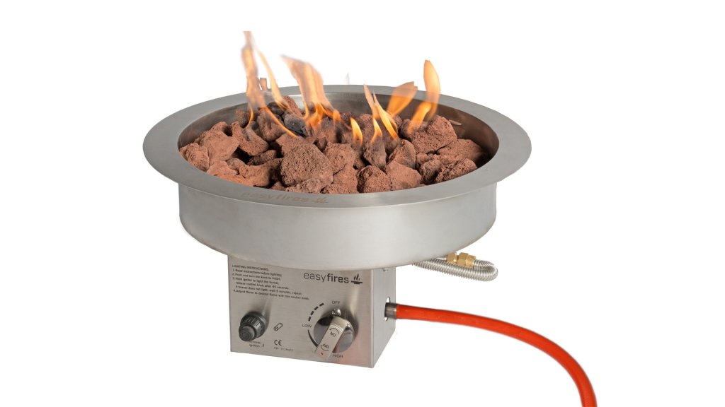 Easyfires Inbouwbrander Rond Groot RVS