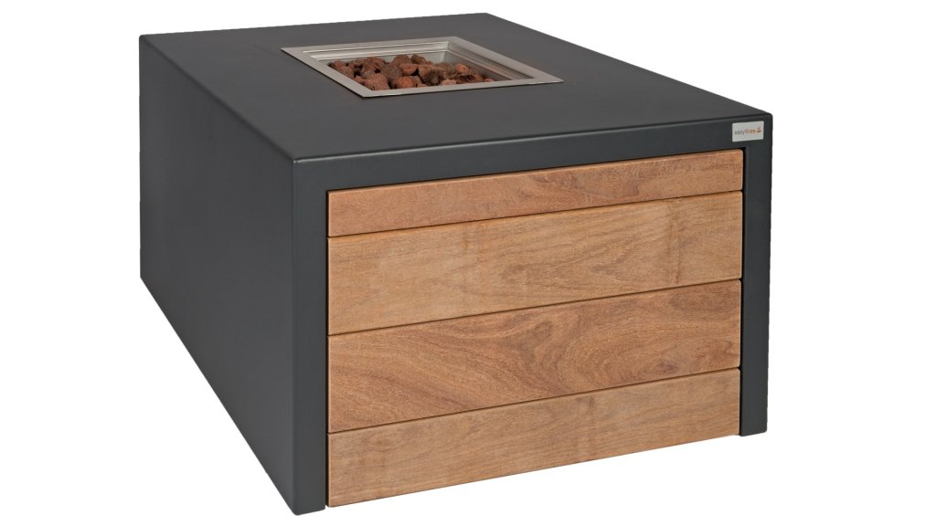 Easyfires Juke Vuurtafel Vierkant Antraciet