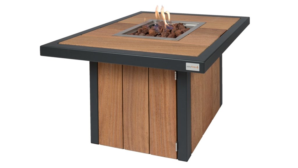 Easyfires River Vuurtafel Vierkant Antraciet