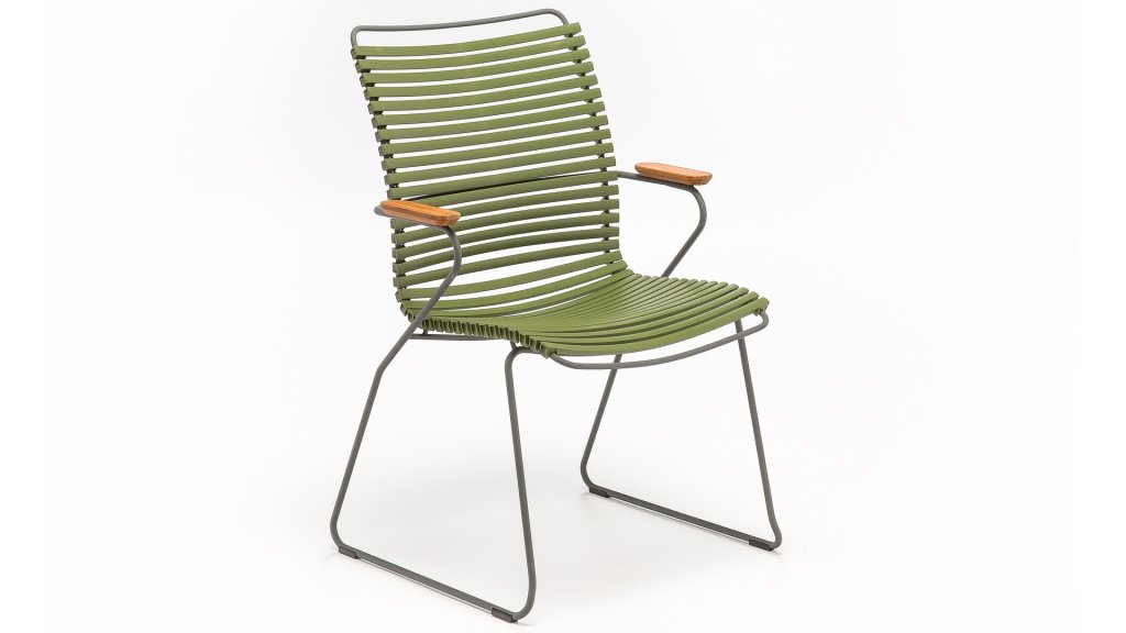 houe click diningstoel hoge rug olive green