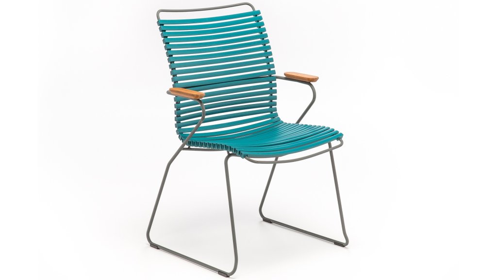 houe click diningstoel hoge rug petrol