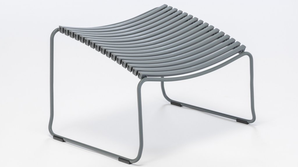 houe click voetenbank dark grey