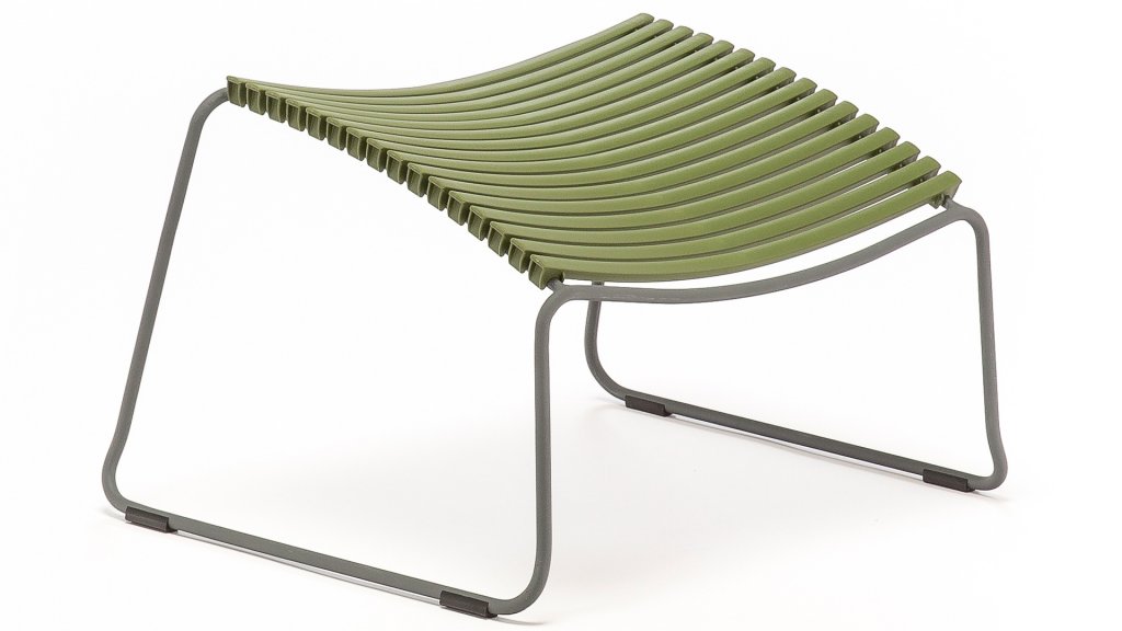 houe click voetenbank olive green