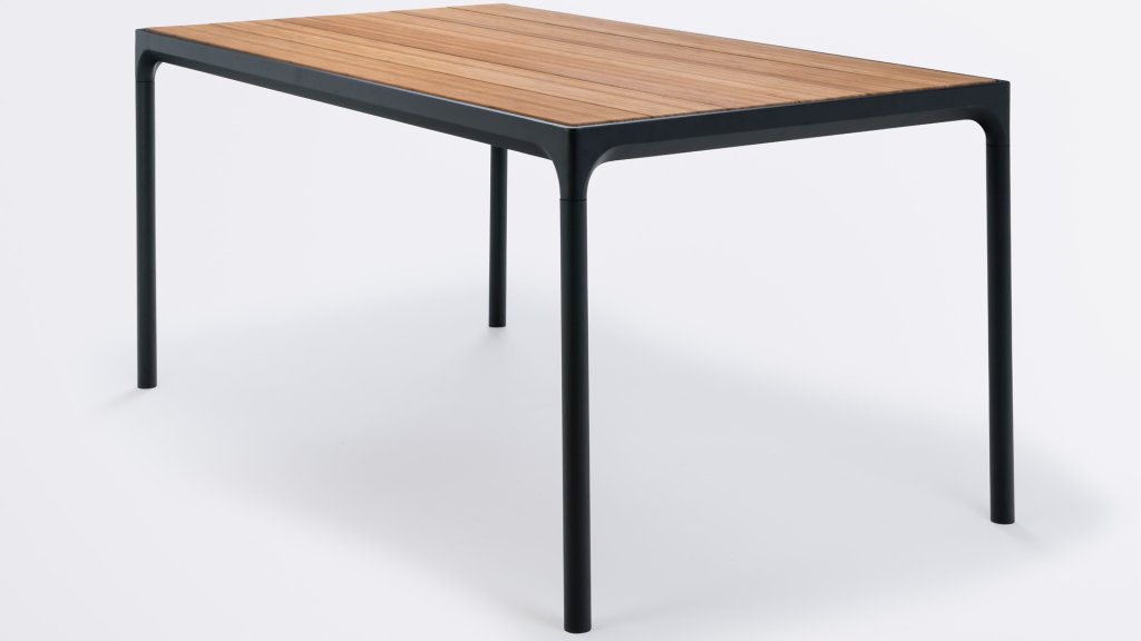 HOUE Four Tafel Black-Bamboe 160cm