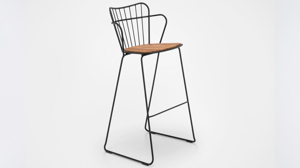 houe poan barstoel black 