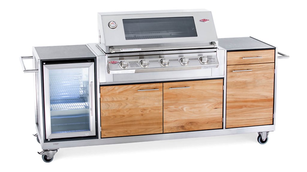 niehoff buitenkeuken pro met uittreksel teak front