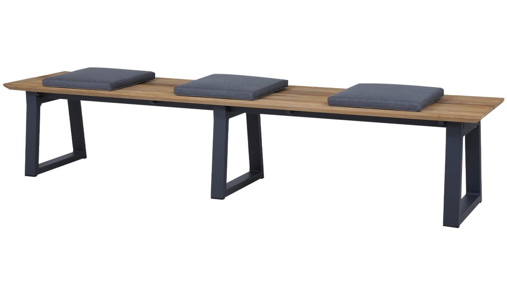 zebra dining tuinset phoenix bank zonder rug met zitkussens