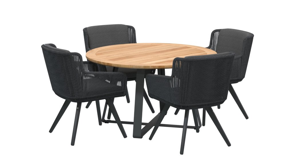 4seasons outdoor flores dining anthracite 213730 