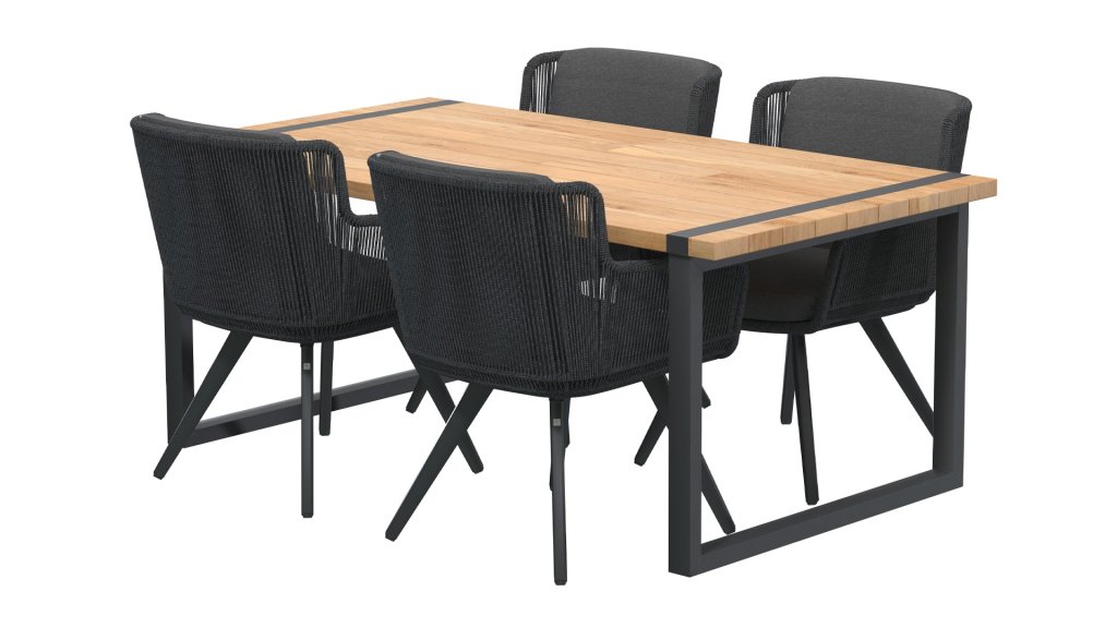 4seasons outdoor flores dining anthracite 213730 