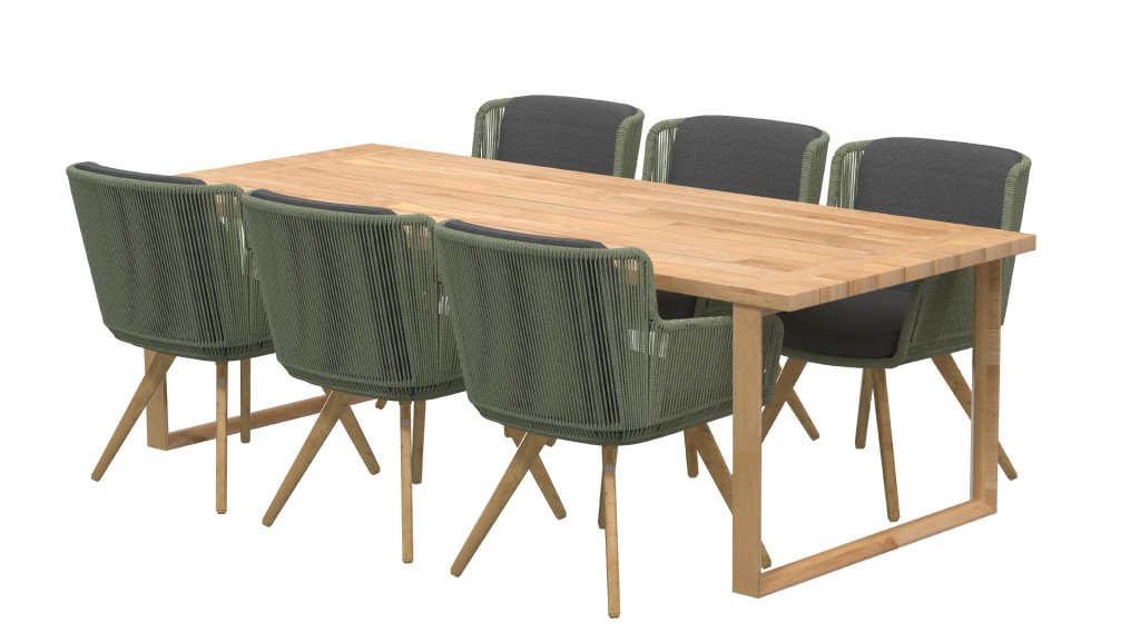 4seasons outdoor flores dining green 213732 