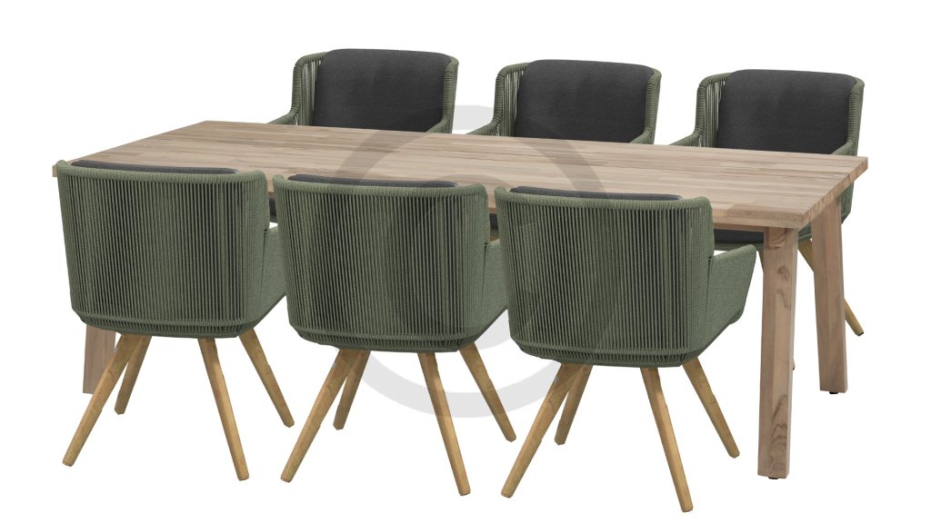 4seasons outdoor flores dining green 213732 