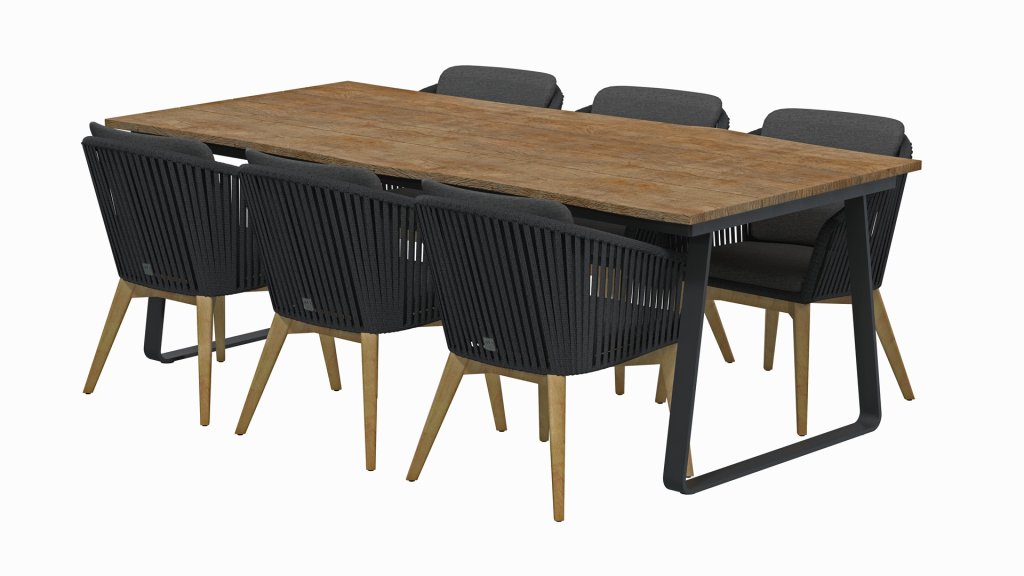 4seasons outdoor santander dining black 