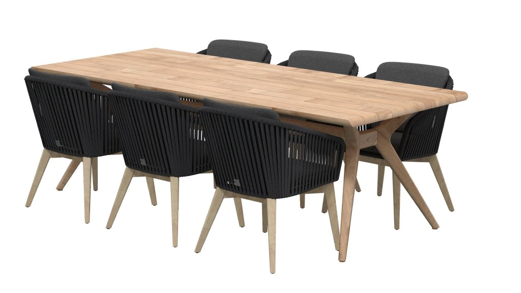 4seasons outdoor santander dining black 