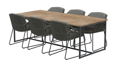 4seaons outdoor accor dining mid grey tuinset