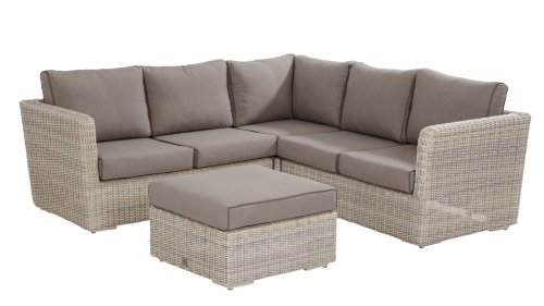 4 seasons outdoor elite loungeset met voetenbank