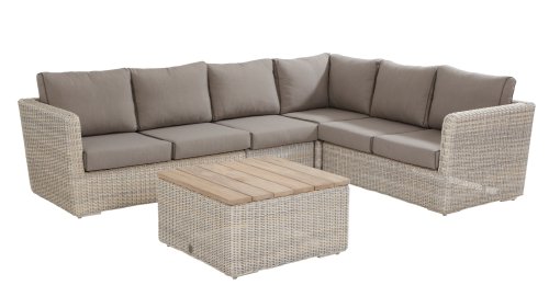 4 seasons outdoor elite loungeset met centerdeel en salontafel