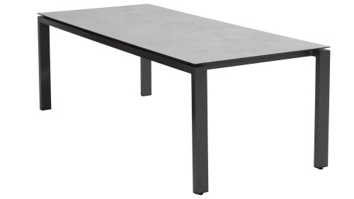 4 seasons outdoor goa diningtafel 220cm alu hpl light grey