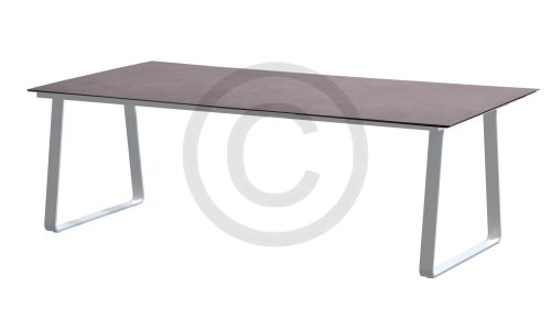 4seasons outdoor konos tafel frost grey hpl light grey