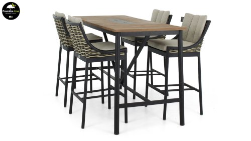 milou lounge black barset 