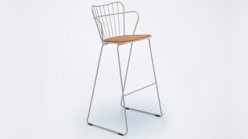 houe poan barstoel taupe 