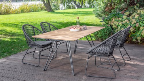 niehoff kuta dining tuinset met varano tafel