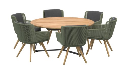 4seasons outdoor flores dining green 213732 