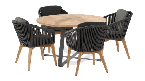 4seasons outdoor santander dining black 